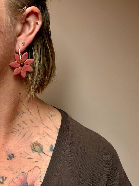 Fiore stor tekstur · Dyp terracotta